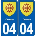 04 Volonne blason ville autocollant plaque stickers