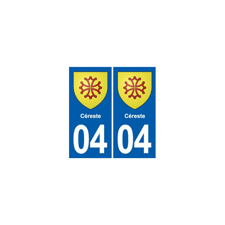 04 Volonne blason ville autocollant plaque stickers