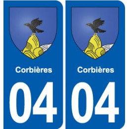 04 Aiglun blason ville autocollant plaque stickers
