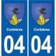 04 Aiglun blason ville autocollant plaque stickers