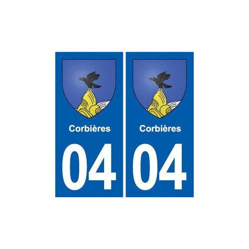 04 Aiglun blason ville autocollant plaque stickers