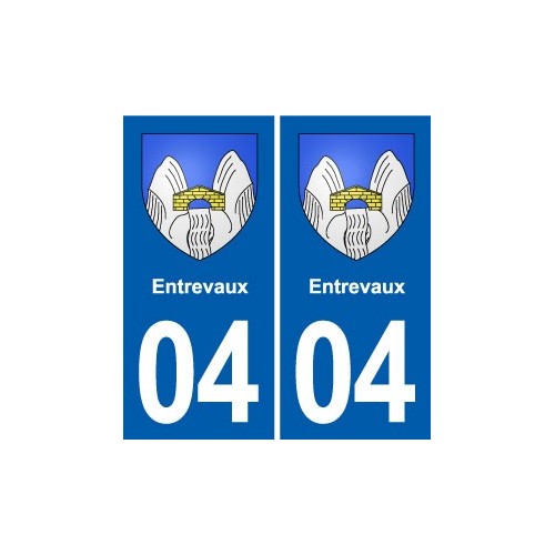 04 Banon blason ville autocollant plaque stickers