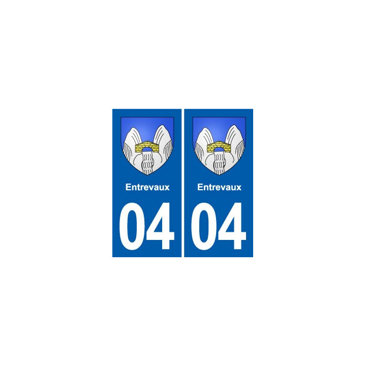 04 Banon blason ville autocollant plaque stickers