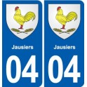 04 Banon blason ville autocollant plaque stickers