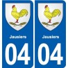 04 Banon blason ville autocollant plaque stickers