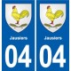04 Banon blason ville autocollant plaque stickers