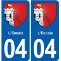 04 Corbières blason ville autocollant plaque stickers