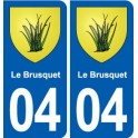 04 Entrevaux blason ville autocollant plaque stickers