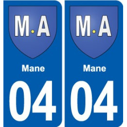 04 Jausiers blason ville autocollant plaque stickers