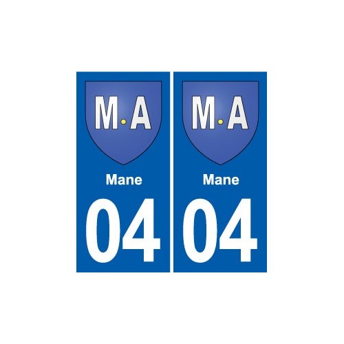 04 Jausiers blason ville autocollant plaque stickers