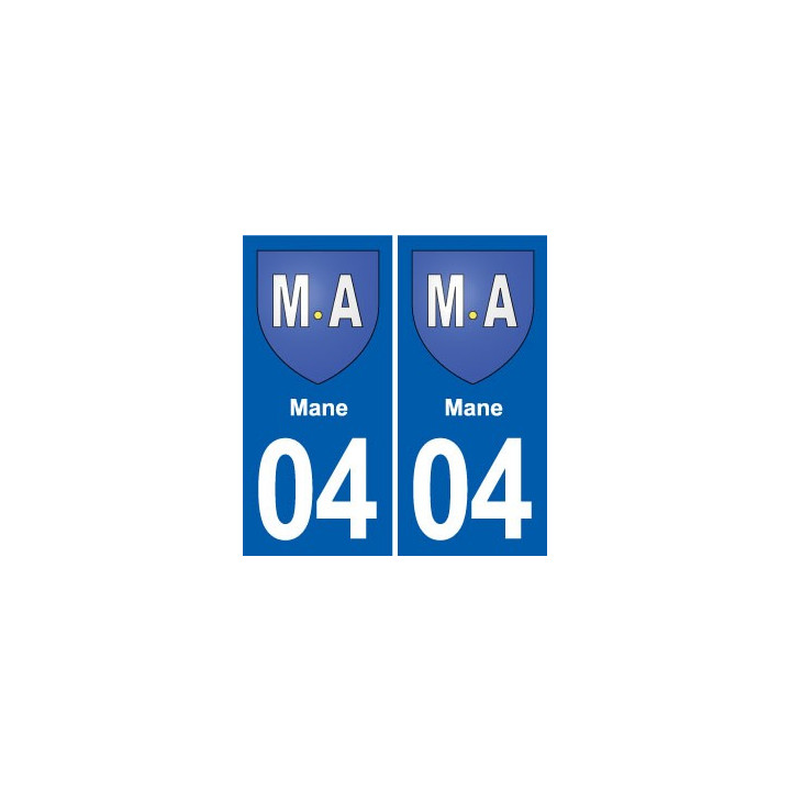 04 Jausiers blason ville autocollant plaque stickers