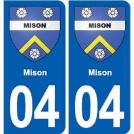 04 Misonblason ville autocollant plaque stickers