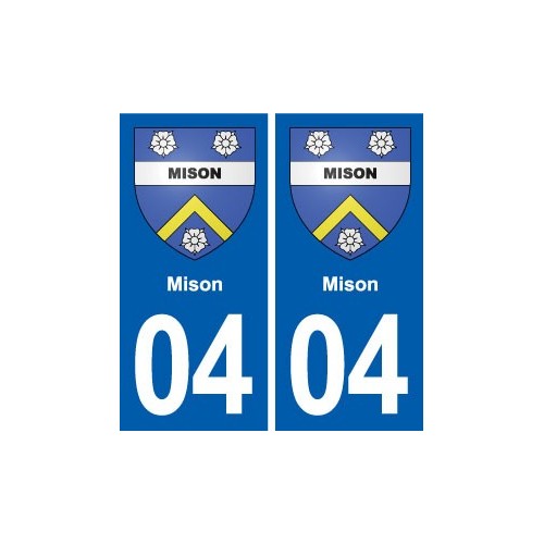 04 Misonblason ville autocollant plaque stickers