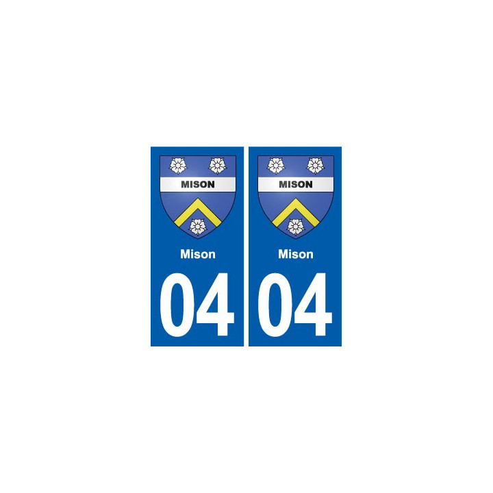 04 Misonblason ville autocollant plaque stickers