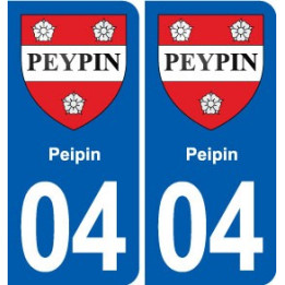 04 L-Escale blason ville autocollant plaque stickers