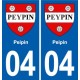 04 L-Escale blason ville autocollant plaque stickers