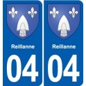 04 Mane blason ville autocollant plaque stickers