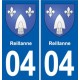 04 Manosque coat of arms, city sticker, plate sticker