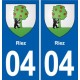 04 Misonblason ville autocollant plaque stickers