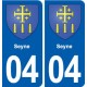 04 Reillanne blason ville autocollant plaque stickers
