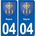 04 Reillanne blason ville autocollant plaque stickers