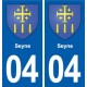 04 Reillanne blason ville autocollant plaque stickers