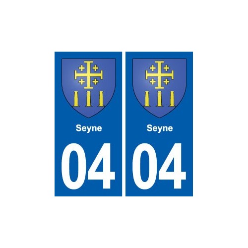 04 Reillanne blason ville autocollant plaque stickers