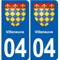 04 Riez blason ville autocollant plaque stickers