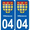 04 Riez blason ville autocollant plaque stickers