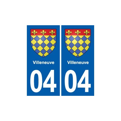 04 Riez blason ville autocollant plaque stickers