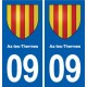 09 Verniolle blason ville autocollant plaque