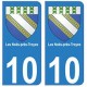 10 Les Noës-près-Troyes autocollant plaque
