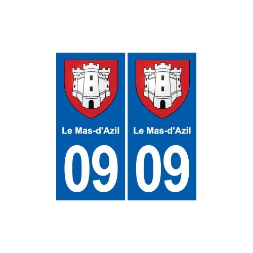 09 Bélesta blason ville autocollant plaque