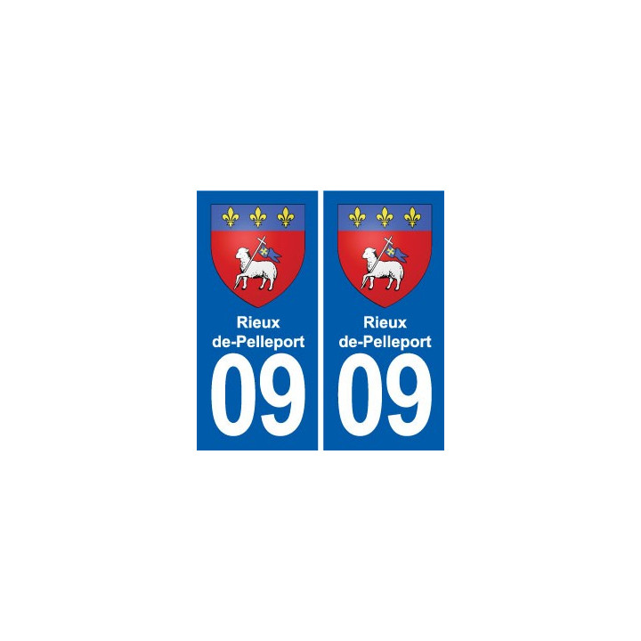 09 Bélesta blason ville autocollant plaque