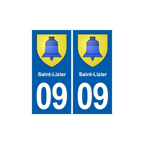 09 Bélesta blason ville autocollant plaque