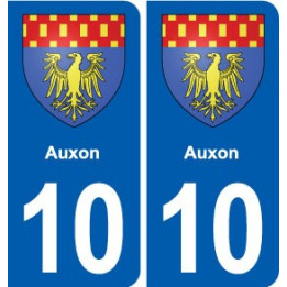 10 Bréviandes blason ville autocollant plaque stickers