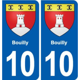 10 Auxon blason ville autocollant plaque stickers