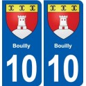 10 Auxon blason ville autocollant plaque stickers