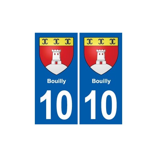 10 Auxon blason ville autocollant plaque stickers