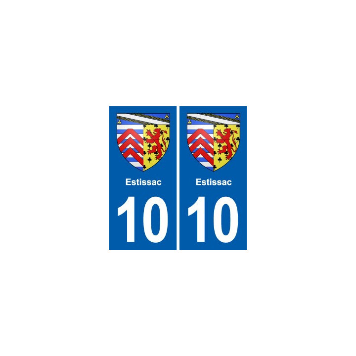 10 Bréviandes blason ville autocollant plaque stickers