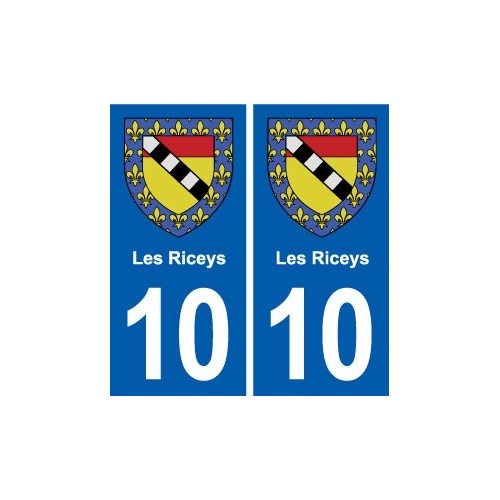 10 Bréviandes blason ville autocollant plaque stickers