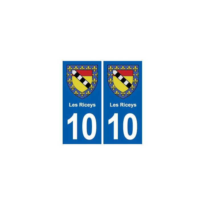10 Bréviandes blason ville autocollant plaque stickers