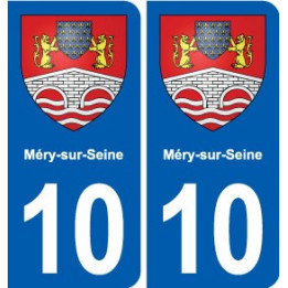 10 Bréviandes blason ville autocollant plaque stickers
