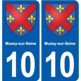 10 Bréviandes blason ville autocollant plaque stickers