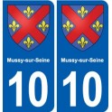 10 Bréviandes blason ville autocollant plaque stickers