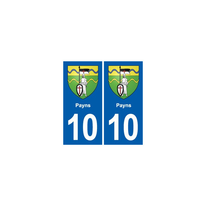10 Bréviandes blason ville autocollant plaque stickers