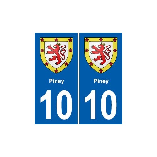 10 Bréviandes blason ville autocollant plaque stickers