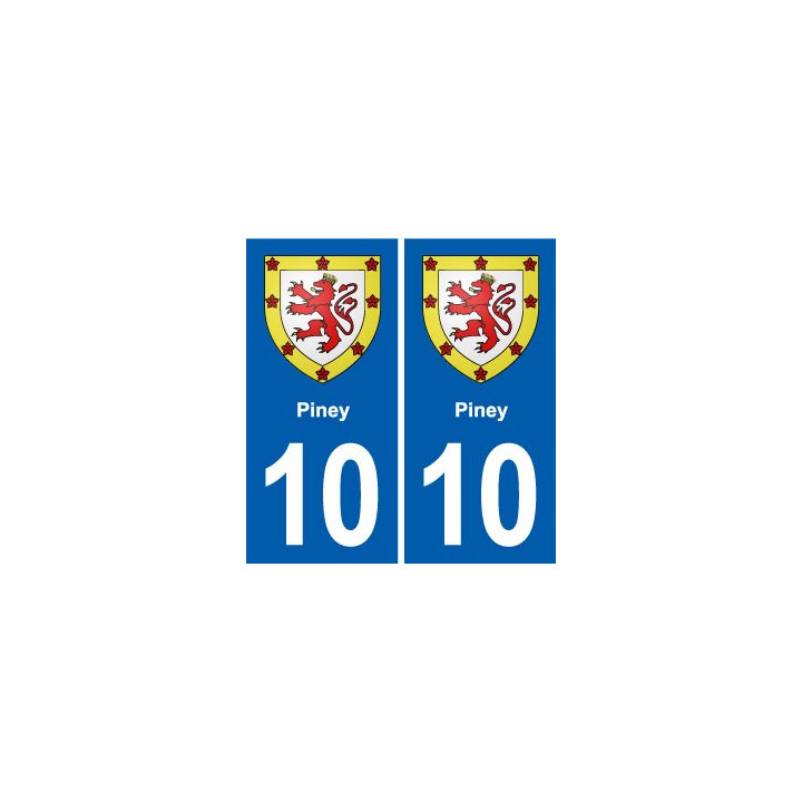 10 Bréviandes blason ville autocollant plaque stickers