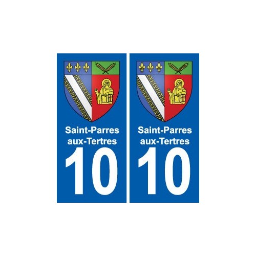 10 Bréviandes blason ville autocollant plaque stickers