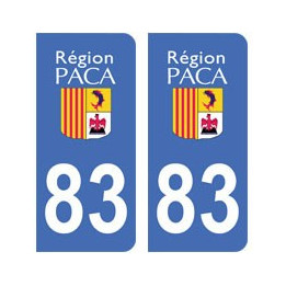 83 Var autocollant plaque